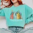 There Is No Such Thing As Too Many Books Lover Comfort Colors Sweatshirt Butter