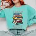 I Read Banned Books Bookworm Comfort Colors Sweatshirt Butter