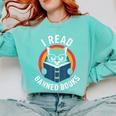 I Read Banned Books For Men Women Cat Banned Books Comfort Colors Sweatshirt Butter I Read Banned Books For Men Women Cat Banned Books Comfort Colors Sweatshirt Butter