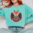 I Read Banned Books Sly Fox Reading Books Comfort Colors Sweatshirt Butter I Read Banned Books Sly Fox Reading Books Comfort Colors Sweatshirt Butter