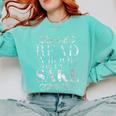 Read a Book For Facts Sake Librarian Comfort Colors Sweatshirt Butter