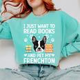 Read Books & Pet My Frenchton Owner Frenchton Lover Comfort Colors Sweatshirt Butter