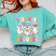 Read More Books Ghosts Reading Book Teacher Halloween Comfort Colors Sweatshirt Butter