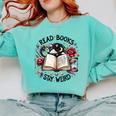 Read Books Be Kind Stay Weird Dragon Book Lover Comfort Colors Sweatshirt Butter