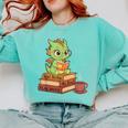 Read Books Be Kind Stay Weird Reading Bookworm Reader Comfort Colors Sweatshirt Butter