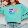 Read Books Lift Weights Fight Fascists Tie Dye Men Women Comfort Colors Sweatshirt Butter