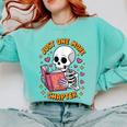 Read Books Lover Bookworm Cute Reading Just One More Chapter Comfort Colors Sweatshirt Butter
