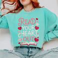 Read Your Cute Heart Out Teacher Librarian Love Reading Book Comfort Colors Sweatshirt Butter Read Your Cute Heart Out Teacher Librarian Love Reading Book Comfort Colors Sweatshirt Butter