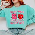 Read Your Heart Out Cute Reading Book Lover Comfort Colors Sweatshirt Butter