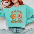 Read Your Heart Out Teacher Valentines Reading Book Love Comfort Colors Sweatshirt Butter