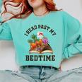 I Read Past My Bedtime Reading Dinosaur Book Lover Comfort Colors Sweatshirt Butter