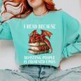 I Read Because Roasting People Is Frowned Upon Dragon Book Premium Tri-Blend Comfort Colors Sweatshirt Butter I Read Because Roasting People Is Frowned Upon Dragon Book Premium Tri-Blend Comfort Colors Sweatshirt Butter