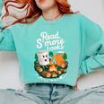 Read S'More Books Around Campfire National Book Week Comfort Colors Sweatshirt Butter