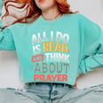 Read And Think About Prayer Faith & Book Lover Premium Comfort Colors Sweatshirt Butter Read And Think About Prayer Faith & Book Lover Premium Comfort Colors Sweatshirt Butter