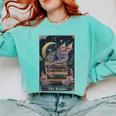 The Reader Tarot Card Book Dragon Romantasy Fantasy Bookish Comfort Colors Sweatshirt Butter