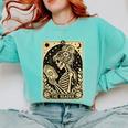 The Reader Tarot Card Book Lover Skeleton Reading Book Comfort Colors Sweatshirt Butter The Reader Tarot Card Book Lover Skeleton Reading Book Comfort Colors Sweatshirt Butter