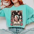 The Reader Tarot Card Shirt Bird Book Lover Bookworm Comfort Colors Sweatshirt Butter