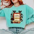 A Reader Without Their Book Is A Tragedy Dragon Rider Quote Comfort Colors Sweatshirt Butter