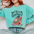 Reading 67 Six Seven Meme English Teacher Book Lover Comfort Colors Sweatshirt Butter