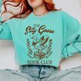 Reading Book Lover Bookish Librarian Silly Goose Book Club Comfort Colors Sweatshirt Butter