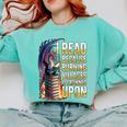 Reading Bookish Dragon Fantasy Comfort Colors Sweatshirt Butter
