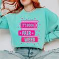 Reading Books Its Book Fair Week Comfort Colors Sweatshirt Butter