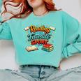 Reading Is My Favorite Sport Book Lover Comfort Colors Sweatshirt Butter