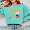 Reading Is My Favorite Sport Book Lovers Comfort Colors Sweatshirt Butter