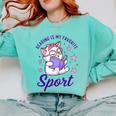 Reading Is My Favorite Sport Saying Quote Book Lovers Comfort Colors Sweatshirt Butter