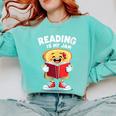 Reading Is My Jam I Love To Read Books Comfort Colors Sweatshirt Butter