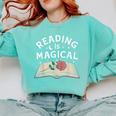 Reading Is Magical Book Lover Bookworm Librarian Library Day Comfort Colors Sweatshirt Butter Reading Is Magical Book Lover Bookworm Librarian Library Day Comfort Colors Sweatshirt Butter