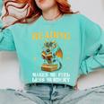 Reading Makes Me Feel Less Murdery Book Dragon Comfort Colors Sweatshirt Butter
