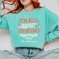 Reading And Motorcycle Life For Bikers Who Love Books Comfort Colors Sweatshirt Butter