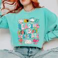 Reading Is Self-Care Book Lover Teacher Student Men Women Comfort Colors Sweatshirt Butter