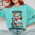 Reading Is Snow Much Fun Christmas Bookworm Snowman Reading Comfort Colors Sweatshirt Butter Reading Is Snow Much Fun Christmas Bookworm Snowman Reading Comfort Colors Sweatshirt Butter