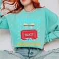Reading Is A Ticket To Adventure Fun Book Lovers Fun Comfort Colors Sweatshirt Butter