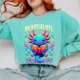 Readsalotl Axolotl Book Lovers Axolotls Comfort Colors Sweatshirt Butter