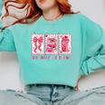 Retro Coquette Bow All Booked For Valentines Book Lover Cute Comfort Colors Sweatshirt Butter Retro Coquette Bow All Booked For Valentines Book Lover Cute Comfort Colors Sweatshirt Butter