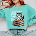 Retro I Just Want To Read Books And Pet Cats Cat For Men Women Kids Comfort Colors Sweatshirt Butter Retro I Just Want To Read Books And Pet Cats Cat For Men Women Kids Comfort Colors Sweatshirt Butter