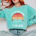Retro I Put My Book Down To Be Here For Book Lover Comfort Colors Sweatshirt Butter