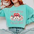 Retro Read Your Heart Out Valentine’s Day Teacher Book Lover Comfort Colors Sweatshirt Butter