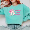 Rowdy 'Bout Books Cowboy Lovers Comfort Colors Sweatshirt Butter