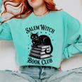 Salem Witch Book Club Bookish Halloween Cat Women Comfort Colors Sweatshirt Butter