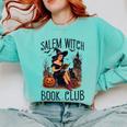 Salem Witch Book Club Bookish Retro Halloween Cat Comfort Colors Sweatshirt Butter Salem Witch Book Club Bookish Retro Halloween Cat Comfort Colors Sweatshirt Butter