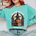 Salem Witch Book Club All Witches Welcome Halloween Reading Comfort Colors Sweatshirt Butter Salem Witch Book Club All Witches Welcome Halloween Reading Comfort Colors Sweatshirt Butter