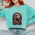 Salem Witch Book Club All Witches Welcome Spooky Halloween Comfort Colors Sweatshirt Butter