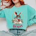 Santa's Favorite Book Dragon Christmas Magic Comfort Colors Sweatshirt Butter