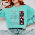 Saying Psychological Thriller Book Reader Lover Comfort Colors Sweatshirt Butter
