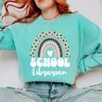 School Librarian For Women Cute Bookworm Book School Library Comfort Colors Sweatshirt Butter School Librarian For Women Cute Bookworm Book School Library Comfort Colors Sweatshirt Butter