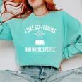 I Like Sci-Fi Books And Maybe 3 People Comfort Colors Sweatshirt Butter